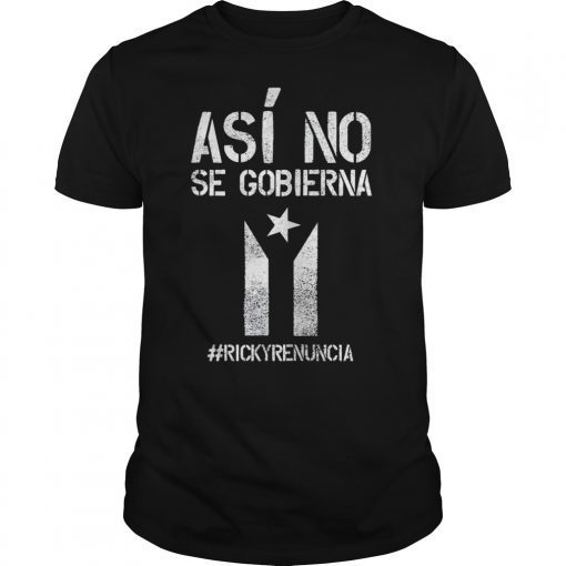 Ricky Renuncia Bandera Negra Puerto shirt