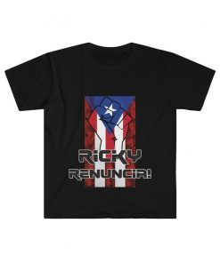Ricky Renuncia Puerto Rico Soft Ring-spun Cotton Short Sleeve Tee shirtRicky Renuncia Puerto Rico Soft Ring-spun Cotton Short Sleeve Tee shirt