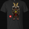 Rottweiler Dog in Full Japanese Samurai Armor Premium T-Shirt