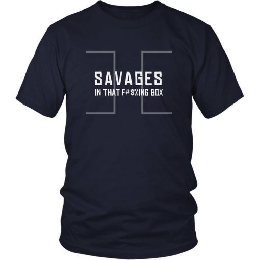 Savages In That Fucking Box New York Yankees, Pinstripe, Umpire Outburst shirt