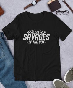 Savages In The Box Shirt NY Yankees Shirt, Funny Aaron Boone Shirt, Savages Quote Tee for New York Baseball Team, Players and Fans Shirt