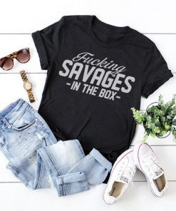 Savages In The Box Shirt NY Yankees Shirt, Funny Aaron Boone Shirt, Savages Quote Tee for New York Baseball Team, Players and Fans Shirt