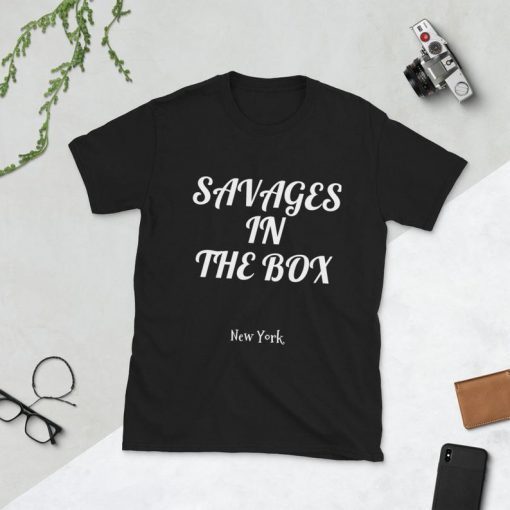 Savages in the box New York Yankees funny shirt Unisex T-Shirt