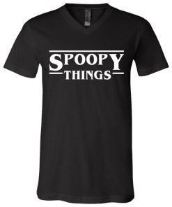 Spoopy Things Stranger V-Neck T-Shirt