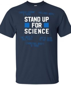 Stand Up For Science Anti Flat Earth Teacher T-Shirt