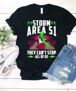 Storm Area 51 Funny Alien Cheeks T-Shirt, They Can't Stop All Of Us Let's See Them Aliens, Roswell, Edwards Air Force Base, Nevada Raid