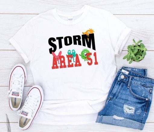 Storm Area 51 Shirt Alien UFO They Can't Stop Us Vi ,Vintage Area 51 Alien tees funny area 51 shirt , area 51 shirt ,Sleeve Unisex T-Shirt