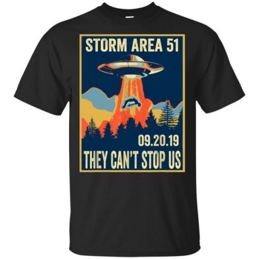 Storm Area 51 Shirt Alien UFO They Can’t Stop Us