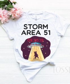 Storm Area 51 Unisex Heavy Cotton Tee, alien shirt,area 51 raid shirt, September 20th 2019, Nevada, Trendy Shirt, UFO t-shirt, UFO cat shirt