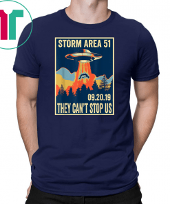 Storm Area 51 Unisex T-Shirt Alien UFO They Can't Stop Us