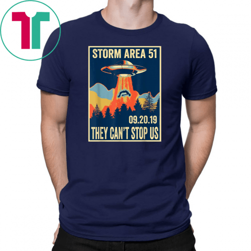 Storm Area 51 Unisex T-Shirt Alien UFO They Can't Stop Us