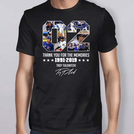 Troy Tulowitzki 02 Thank You For The Memories 1991 2019 Signature Shirt