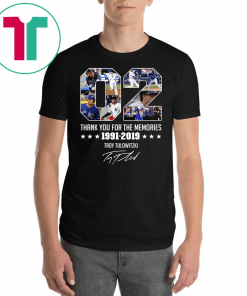 Troy Tulowitzki 02 Thank You For The Memories 1991 2019 Signature Shirt