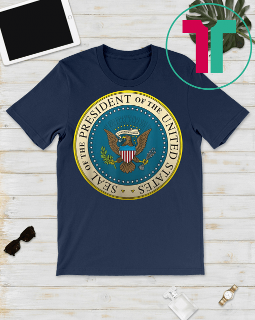 Trump Fake Presidential Seal 45th President Puppet T-Shirt Charles Leazott’s Anti Trump Funny Gift T-Shirt