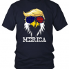 USA-4TH OF JULY EAGLE IN TRUMP HAIR SHIRT FOR INDEPENDENCE DAY