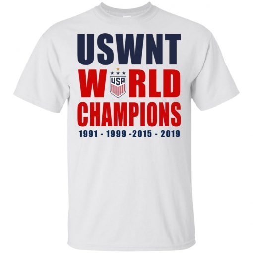 USWNT 2019 Women’s World Cup Champions 4-Star T-Shirt