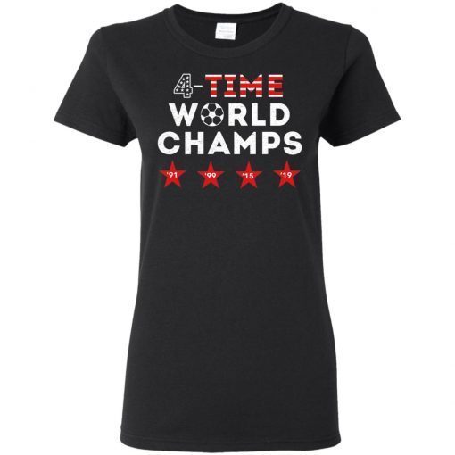 USWNT Players 4-Star Championship 2019 Ladies Women T-Shirt