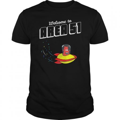 Welcome to Area 51 Alien Spaceship T-Shirt