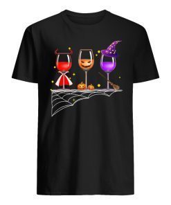 Wine glass Halloween shirt