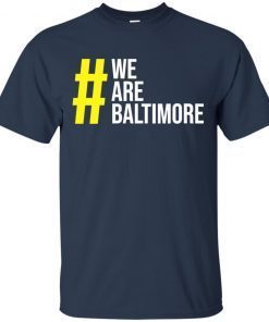 Womens We Are Baltimore V-Neck T-Shirt