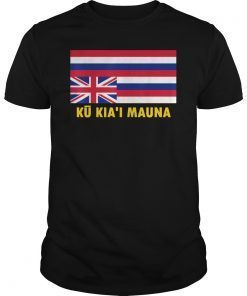 ku kiai mauna shirt Unoccupy Upside Down Hawaiian Flag T-Shirt