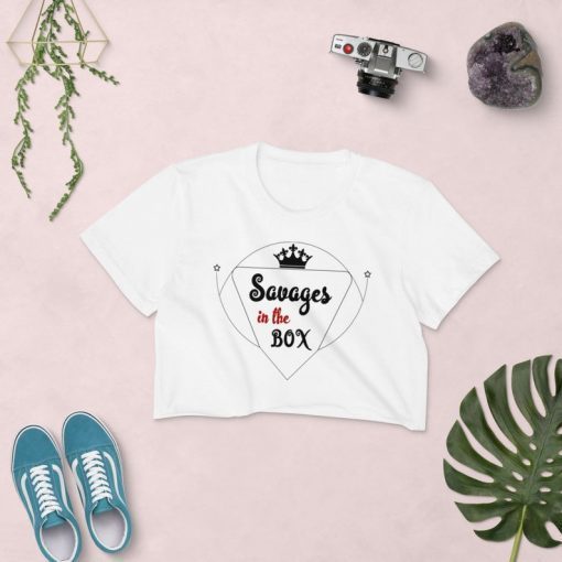 savages in the box Women's Crop Top Tee shirt