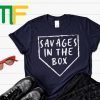 savages in the box shirt , New York Yankees , Pinstripe , Short Sleeve Unisex T-Shirt