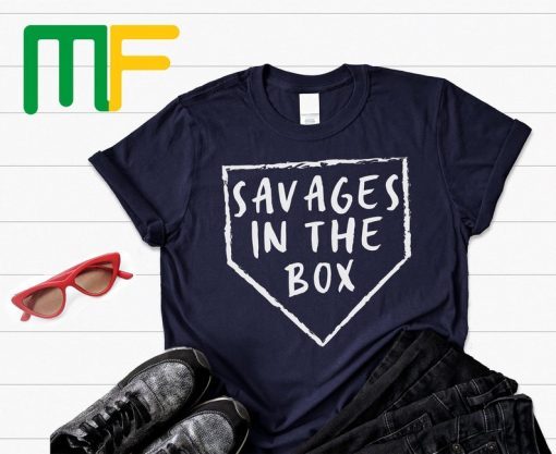 savages in the box shirt , New York Yankees , Pinstripe , Short Sleeve Unisex T-Shirt