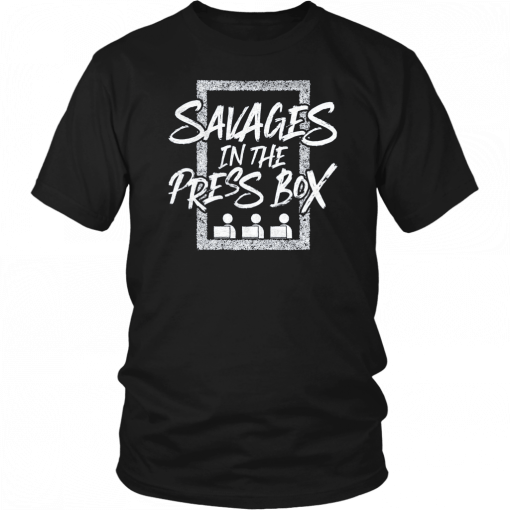 Mens Savages In The Press Box T-Shirt