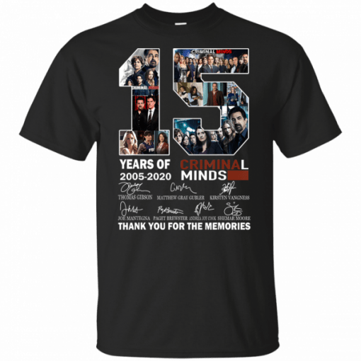 Thank You For The Memories Criminal Minds 15 Years Unisex T-Shirt