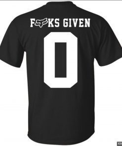 Fuck Given 0 Zero Unisex T-Shirt