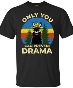 Llama Camping Only You Can Prevent Drama Unisex T-Shirt