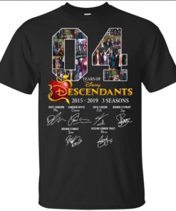 4 Years Of Descendants Disney Signature Anniversary Unisex T-Shirt