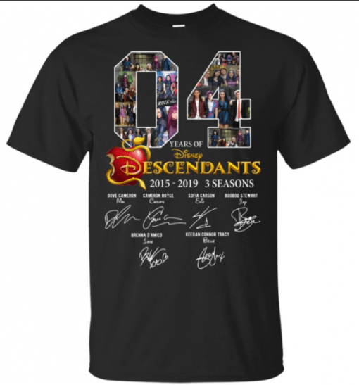 4 Years Of Descendants Disney Signature Anniversary Unisex T-Shirt