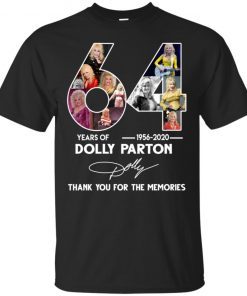 64 Years Anniversary Dolly Parton Thank You For The Memories Tee Shirt