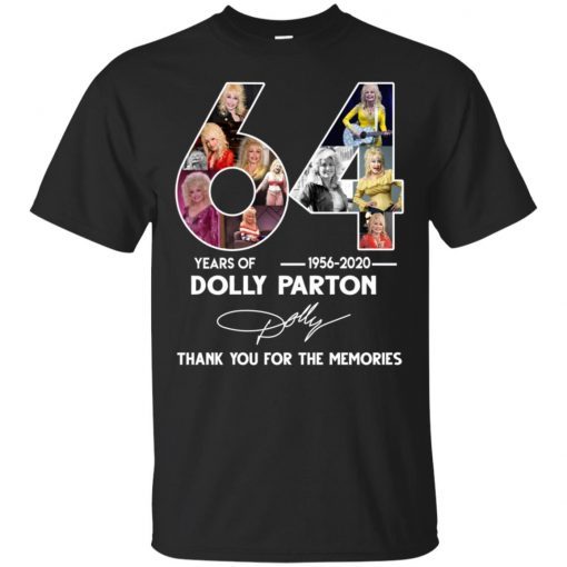 64 Years Anniversary Dolly Parton Thank You For The Memories Tee Shirt