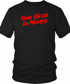 Anuel aa merch real hasta la muerte brrrrrrr tee black red Tee Shirt