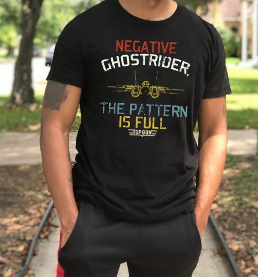 Vintage negative ghostrider the pattern is full Classic T-Shirt