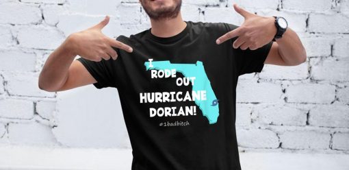 I Rode Out Hurricane Dorian t shirt. Survived Dorian Tee Shirt.