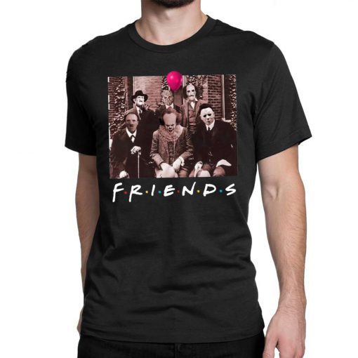 Friends Spooky Clown Jason Squad Halloween Horror Unisex 2019 T-Shirt