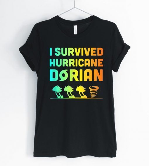 Hurricane Detroy Shirt Dorian I Survived Hurricane Dorian Tee Shirt