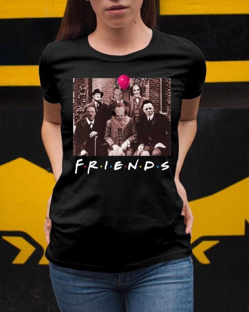 Team Psychodynamics Horror Characters Friends Tee Shirt