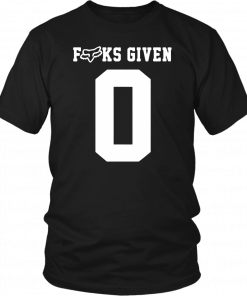 Fuck Given 0 Zero Unisex T-Shirt