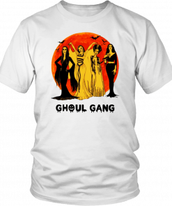 Elvira, Morticia, Lily, Bride Ghoul Gang Halloween Mens Womens T-Shirt