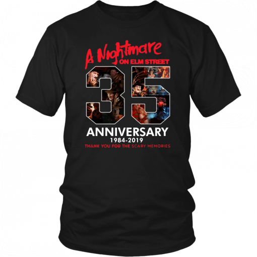 35 Years Anniversary A Nightmare On Elm Street Jason Voorhees Halloween Unisex T-Shirt