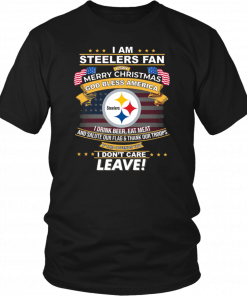 I Am Steelers Fan I Say Merry Christmas God Bless America Unisex T-Shirt