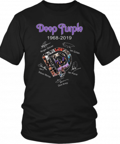 Deep Purple 1968 2019 signature Tee Shirt