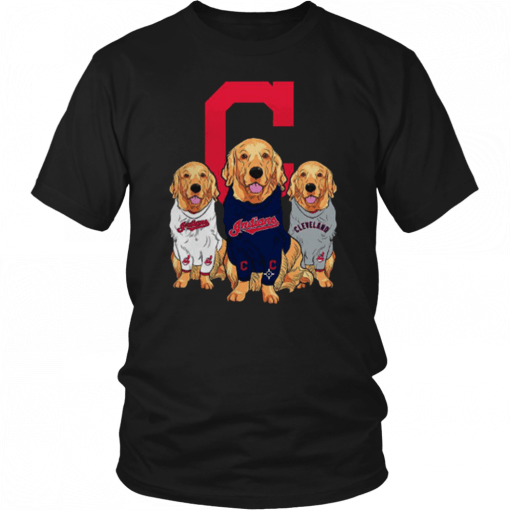 Golden Retriever Cleveland Indians Unisex T-Shirt