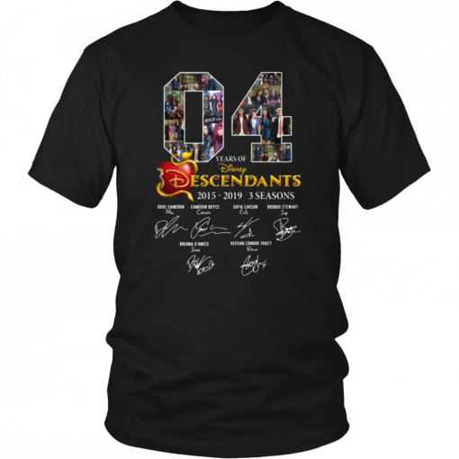 4 Years Of Descendants Disney Signature Anniversary Unisex T-Shirt