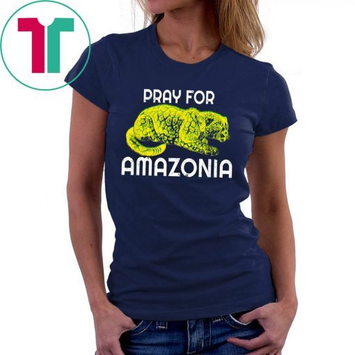 Pray For Amazonia Jaguar Ghost of Brazilian Rainforest Unisex T-Shirt